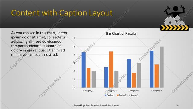 Content with Caption presentation slide layout