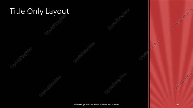 Title Only presentation slide layout