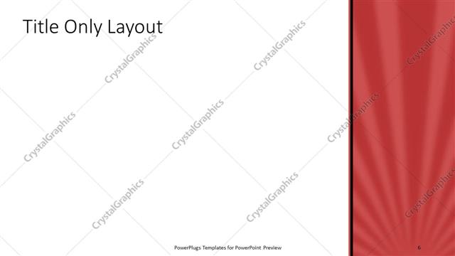 Title Only presentation slide layout