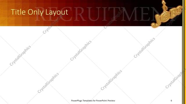 Title Only presentation slide layout