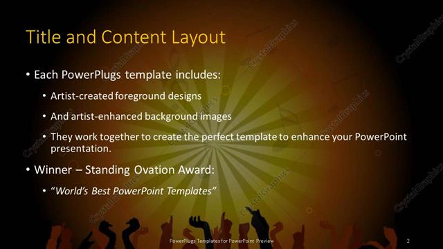 Title and Content presentation slide layout