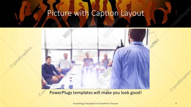 Picture with Caption presentation slide layout
