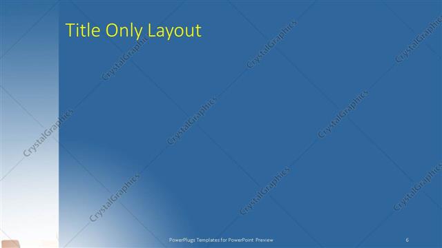 Title Only presentation slide layout