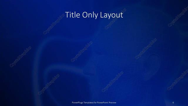 Title Only presentation slide layout