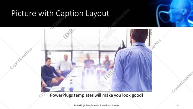 Picture with Caption presentation slide layout