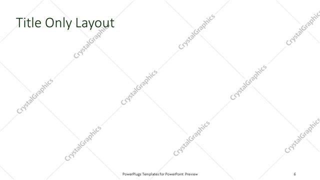 Title Only presentation slide layout