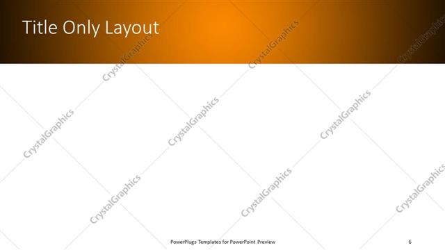 Title Only presentation slide layout