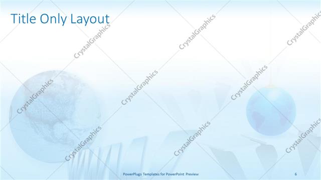 Title Only presentation slide layout