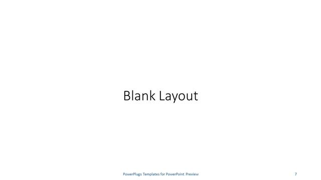 Blank presentation slide layout