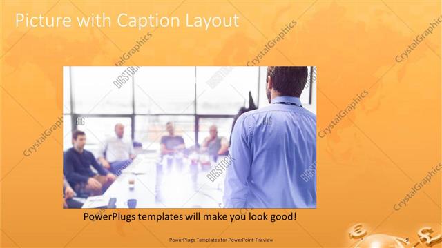 Picture with Caption presentation slide layout