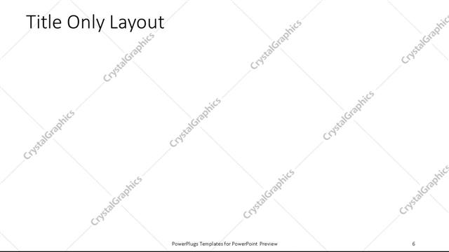 Title Only presentation slide layout