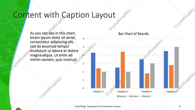 Content with Caption presentation slide layout