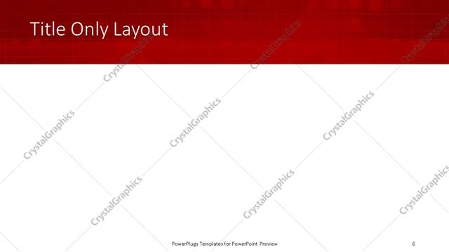 Title Only presentation slide layout