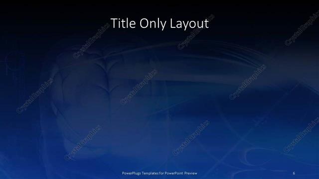 Title Only presentation slide layout
