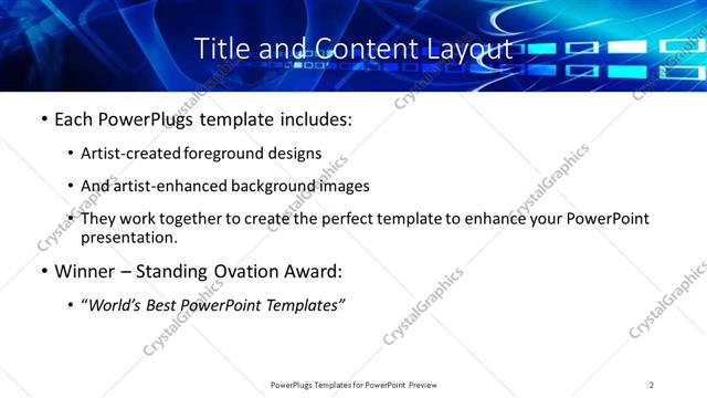 Title and Content presentation slide layout