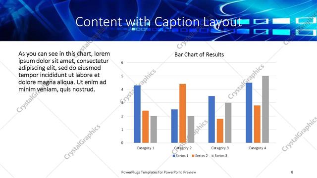 Content with Caption presentation slide layout