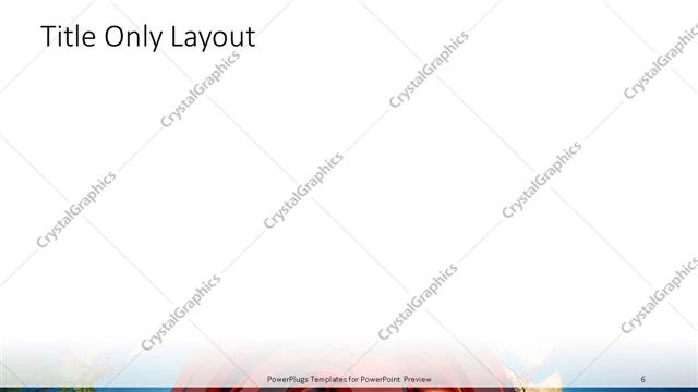 Title Only presentation slide layout