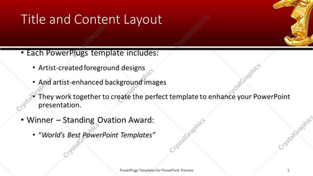 Title and Content presentation slide layout