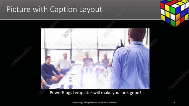 Picture with Caption presentation slide layout