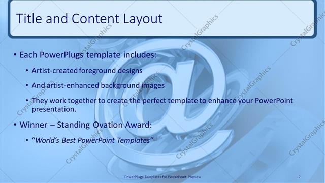 Title and Content presentation slide layout