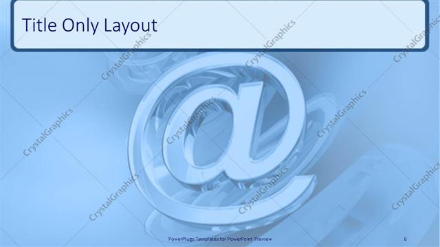 Title Only presentation slide layout