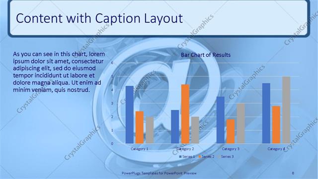 Content with Caption presentation slide layout