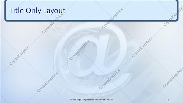Title Only presentation slide layout