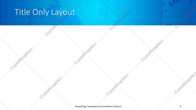 Title Only presentation slide layout