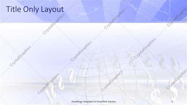 Title Only presentation slide layout