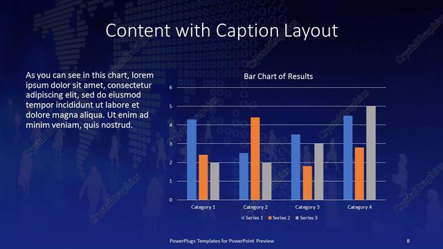 Content with Caption presentation slide layout