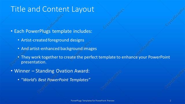 Title and Content presentation slide layout