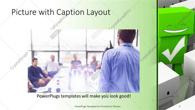 Picture with Caption presentation slide layout