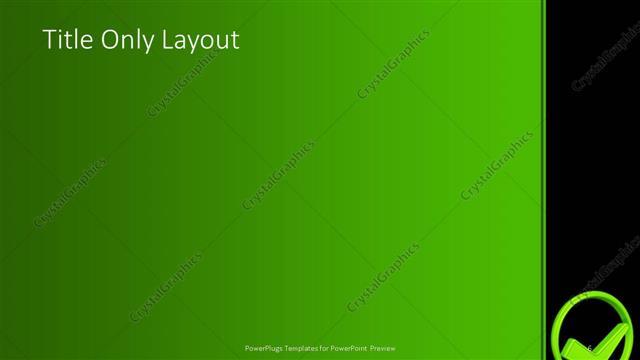 Title Only presentation slide layout