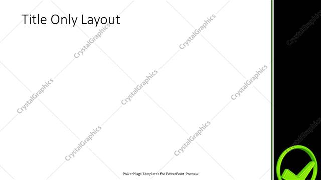 Title Only presentation slide layout