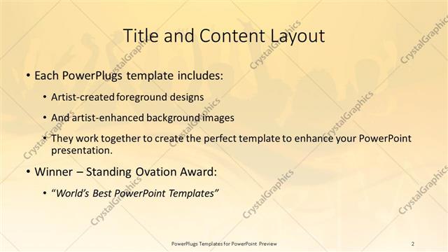 Title and Content presentation slide layout