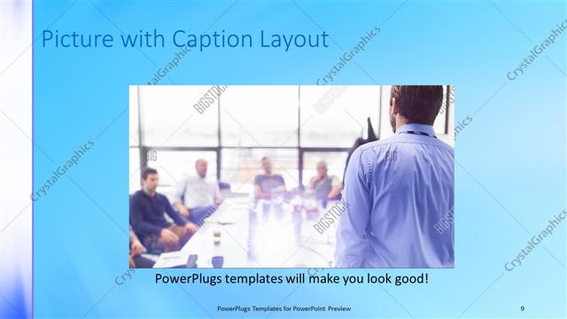 Picture with Caption presentation slide layout