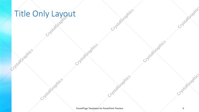 Title Only presentation slide layout