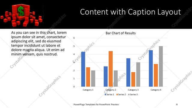 Content with Caption presentation slide layout