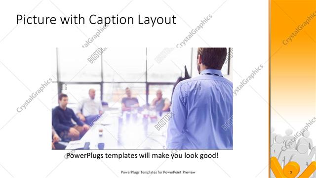 Picture with Caption presentation slide layout