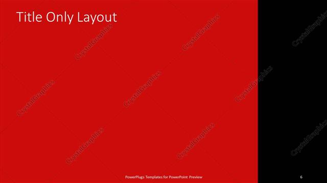 Title Only presentation slide layout