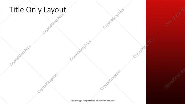 Title Only presentation slide layout