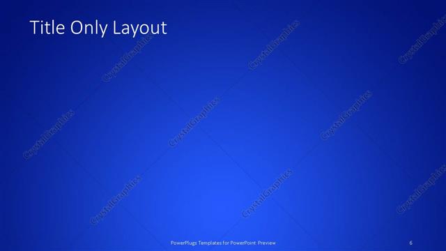 Title Only presentation slide layout