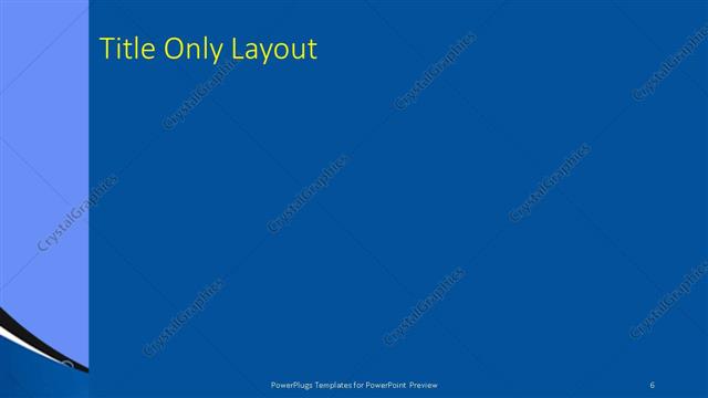 Title Only presentation slide layout