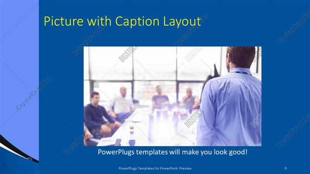 Picture with Caption presentation slide layout