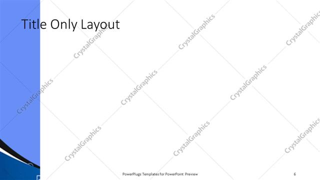 Title Only presentation slide layout