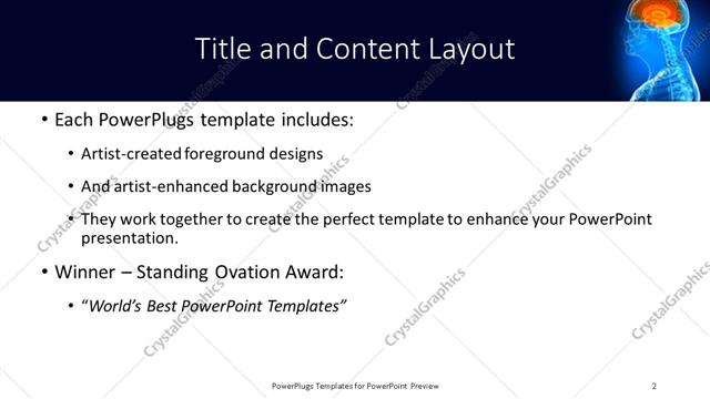 Title and Content presentation slide layout