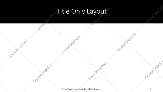 Title Only presentation slide layout