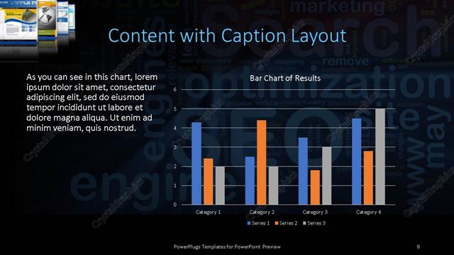 Content with Caption presentation slide layout