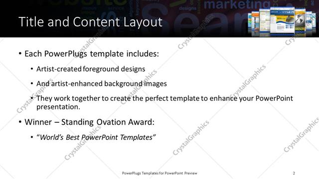 Title and Content presentation slide layout