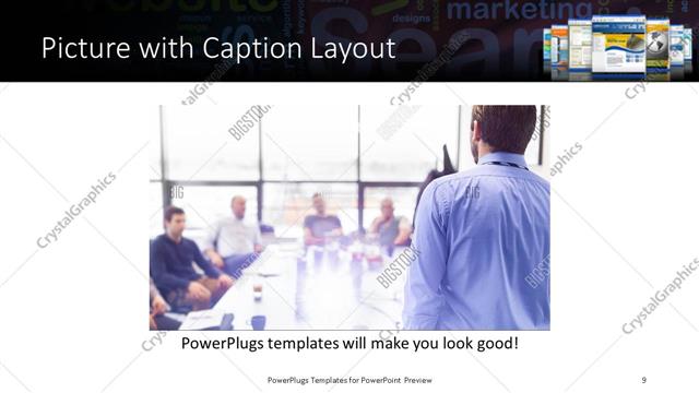 Picture with Caption presentation slide layout